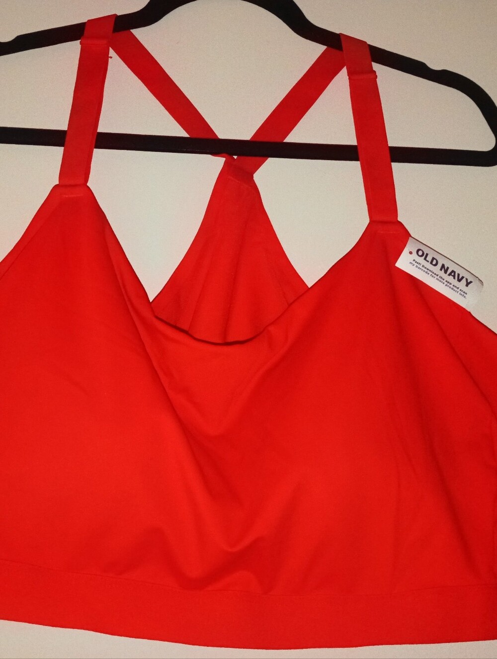 Old Navy Bright Red Strappy Sports Bralette Bundle Of 4